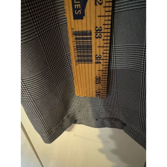 RB Collection New York Vintage 90s Gray Plaid Dress Professional size 8 - Picture 8 of 12